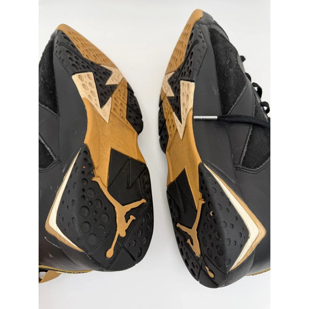 Nike Air Jordan 7 Retro GMP Golden Moments Black Gold 304775-030 Mens 10.5